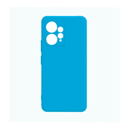 Capa de Silicone com Moldura de Câmera para Xiaomi Redmi Note 12 4g Céu Azul